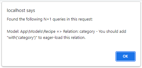 Laravel N+1 query detector
